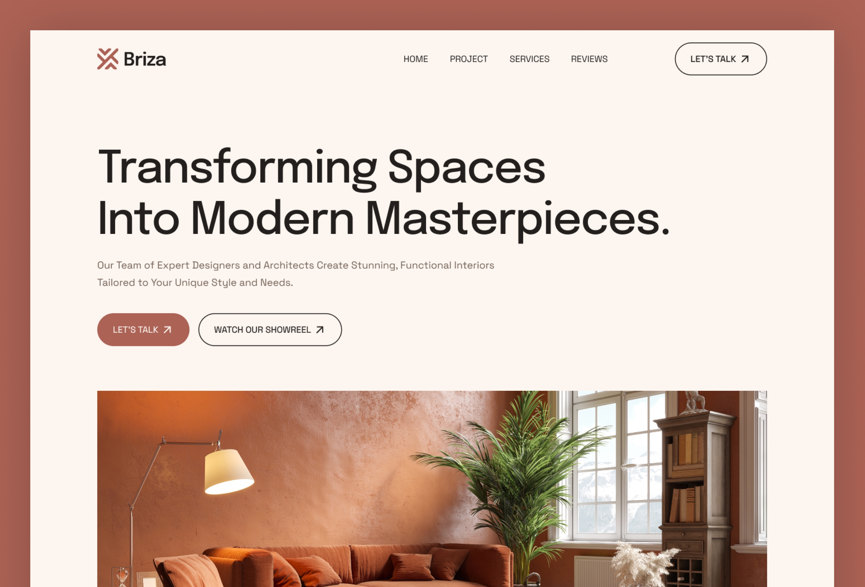 Screenshot 2 for Briza, a Framer Marketplace template by Framerbite.