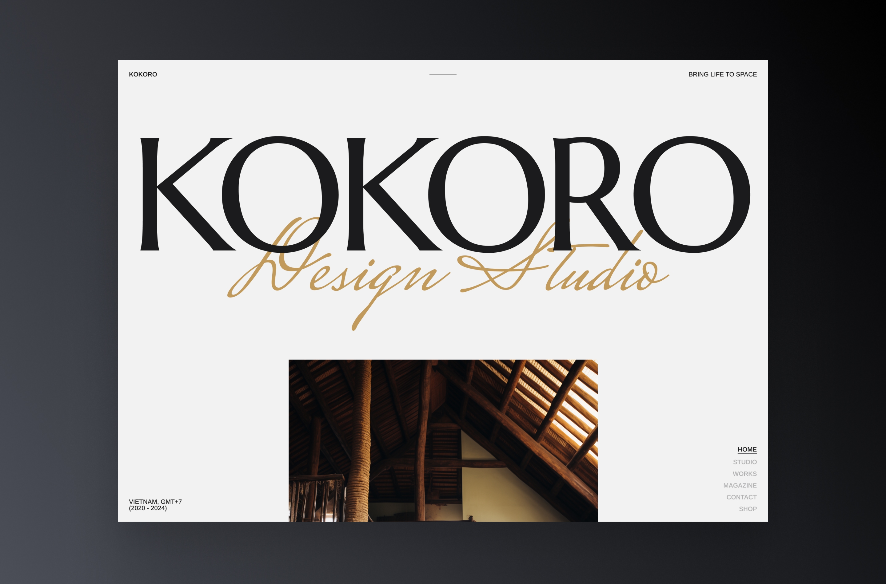 Screenshot 2 for KOKORO, a Framer Marketplace template by Kota.