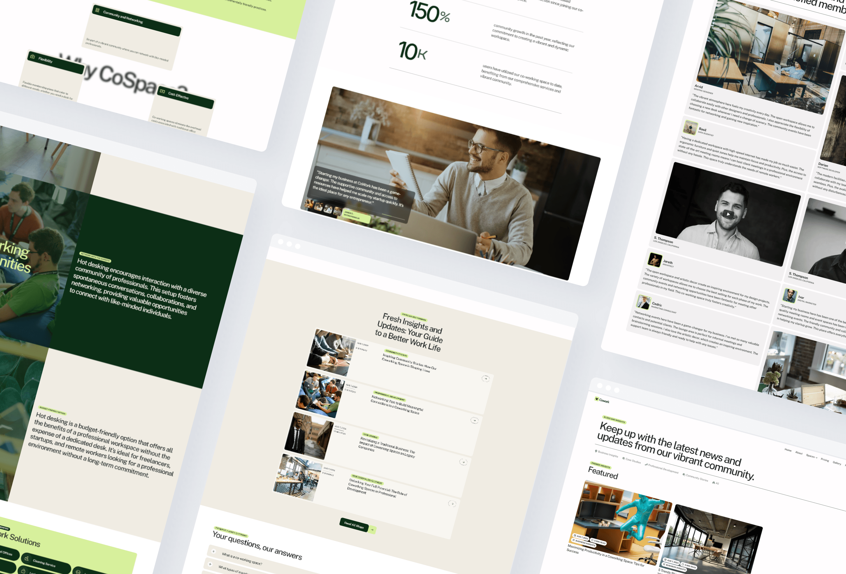 Screenshot 4 for Cowork, a Framer Marketplace template by Real Mehedi.