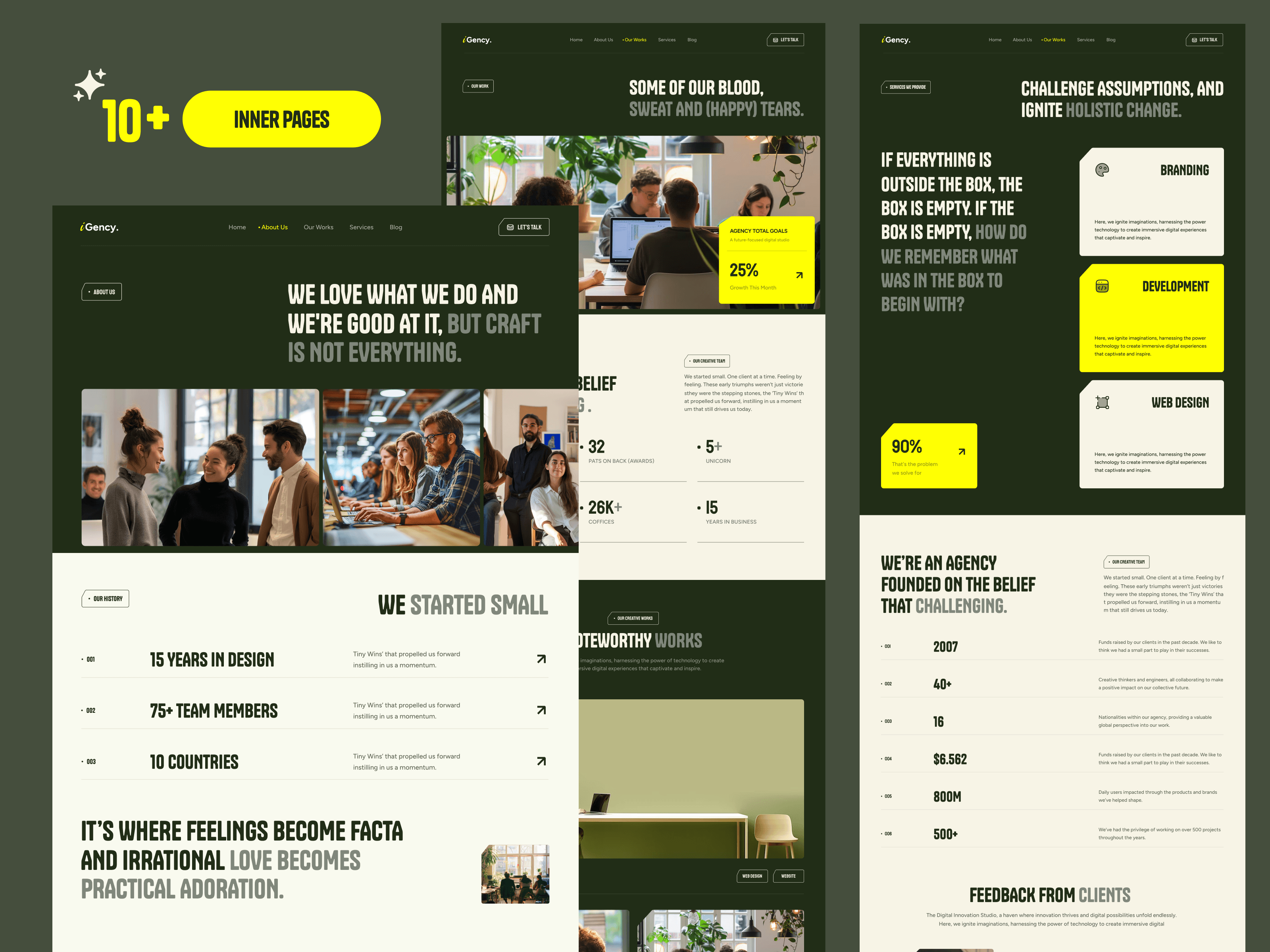 Screenshot 4 for iGency , a Framer Marketplace template by Finlay Studio.